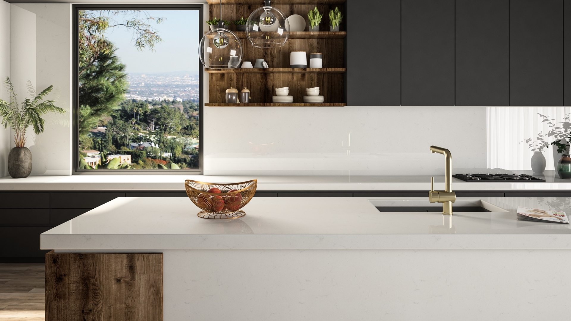 BIANCO CARRARA Quartz slab